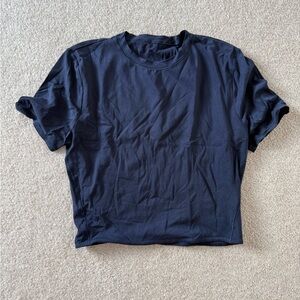 Nulu crewneck cropped t shirt